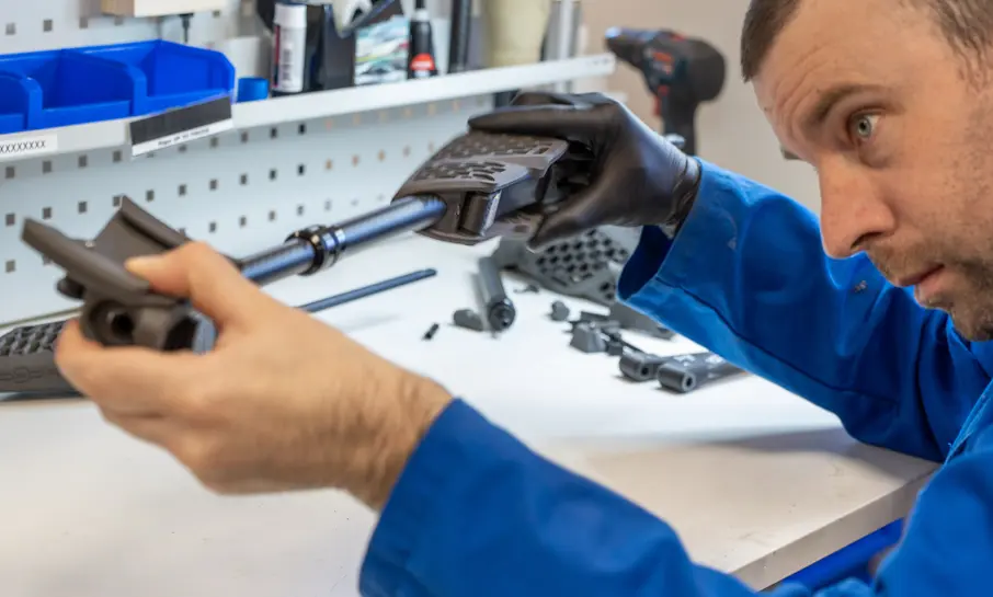 Exoskeleton assembly technician